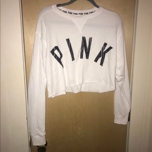 VS Pink Cropped Sweater